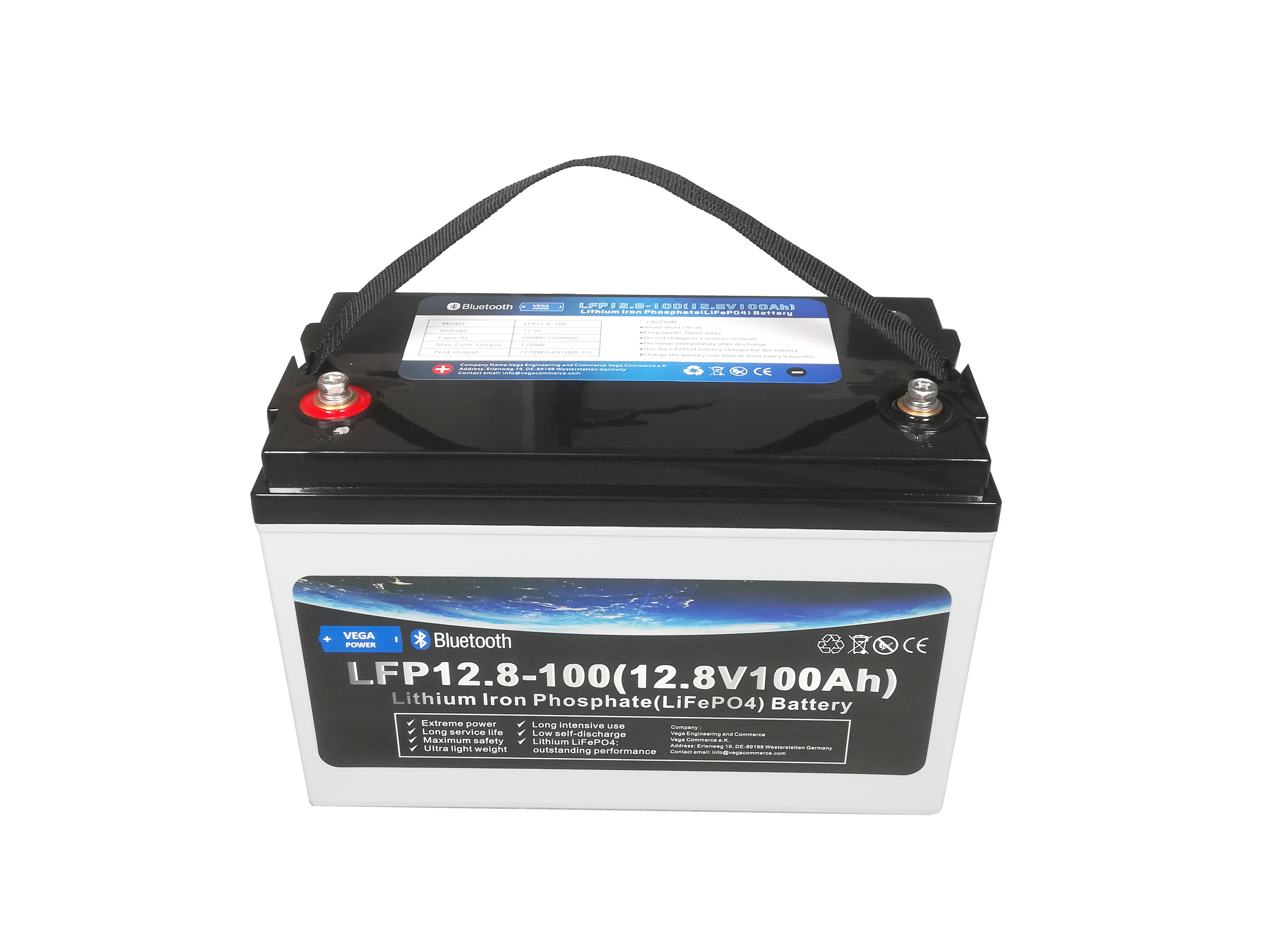 12V 100Ah AGM GEL Batterie Akku Vega Power