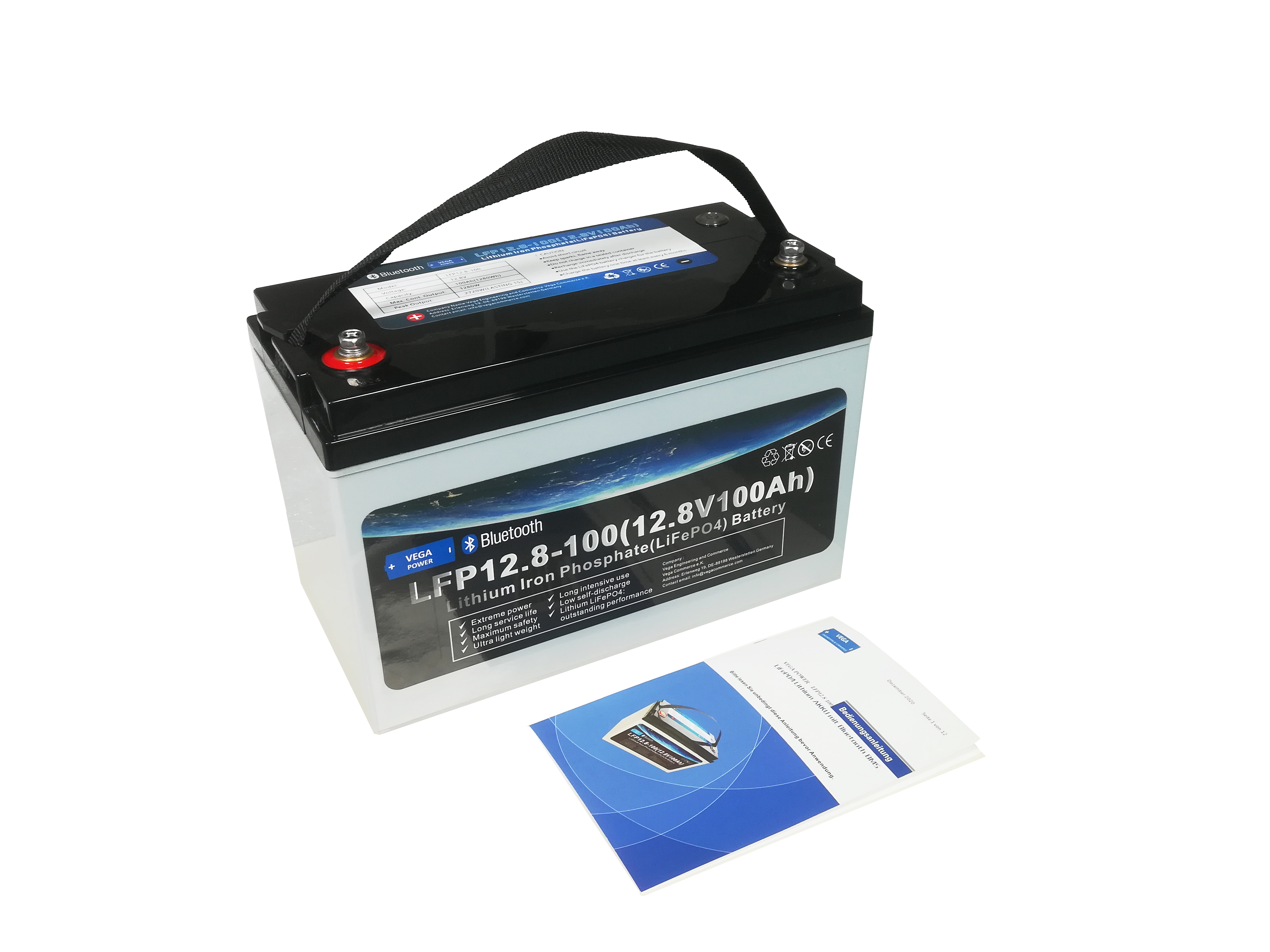 VEGA Power LFP12.8-100 LiFePO4 12.8V 100Ah Batterie AKKU