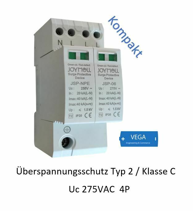 Überspannungsableiter Blitzschutz Überspannungsschutz 4p 20-40kA C II 275VAC CT-C