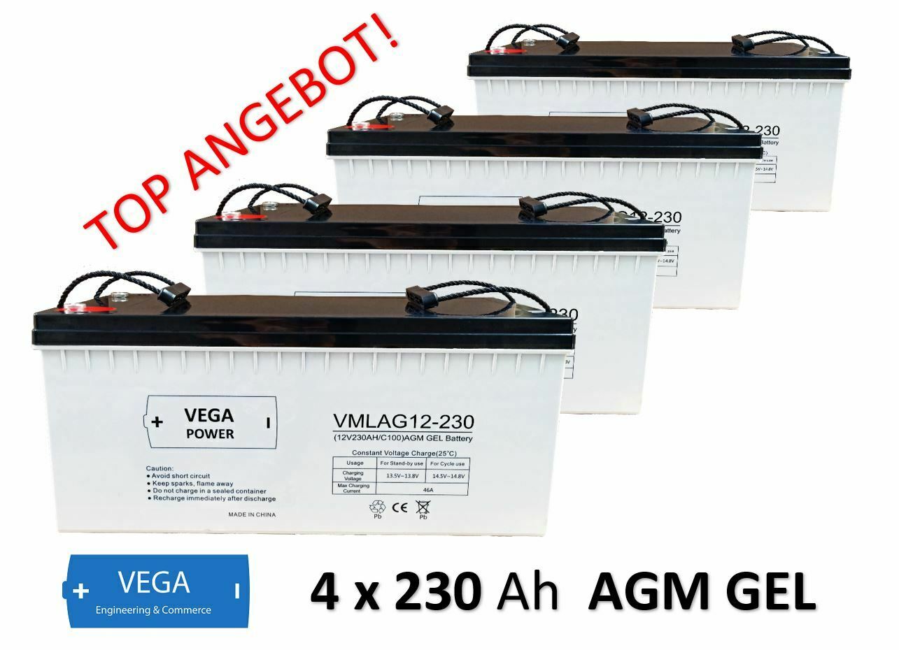 82Ah AGM-Batterie - wartungsfreie 12 Volt Solarbatterie für den Camper