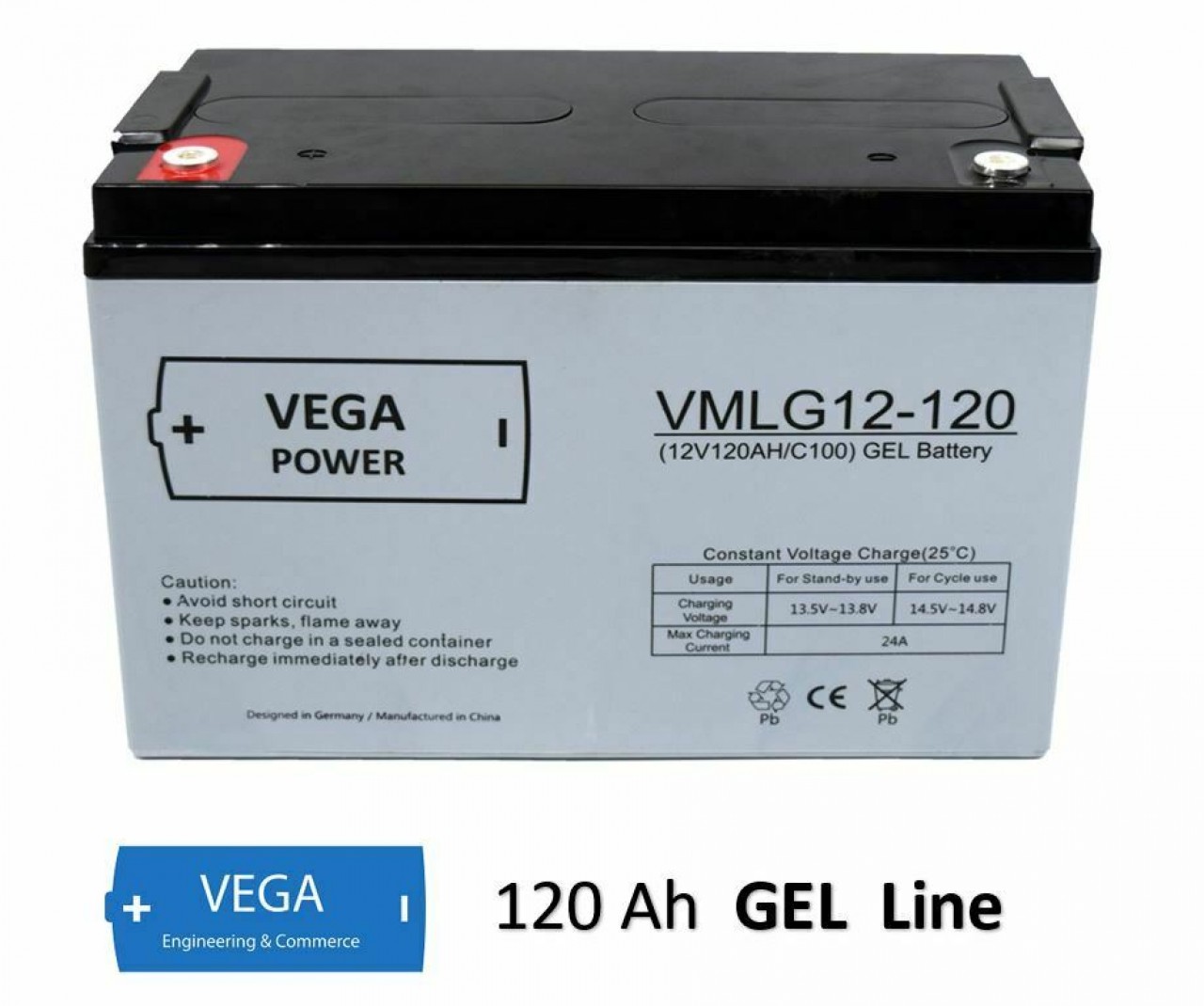12V 120Ah Gel reine Bleigel Batterie Akku USV Boot Wohnmobil Caravan C100